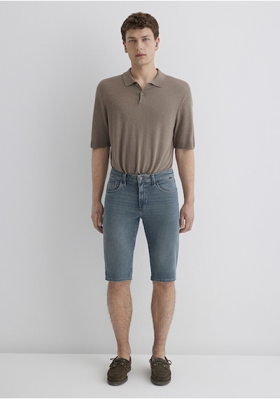 Mavi - Nicholas Mavi Premium Vintage Puslu Indigo Jean Şort 0416089816 Koyu Mavi
