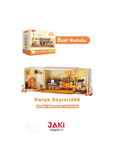 Jaki Nanci Serisi Müzik Odası 256 Parça Oyuncak Yapım Seti -ffjkhk133