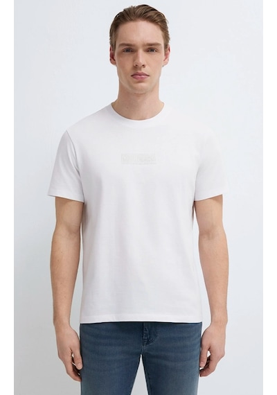 Mavi M0613270-620 Mavi Black Logo Baskılı Tişört Erkek T-shirt Beyaz