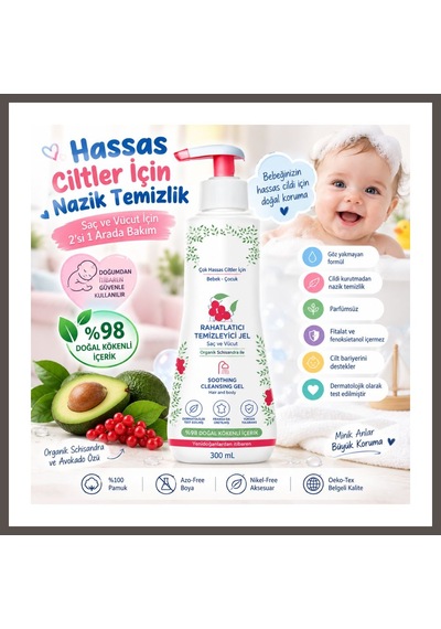 Bezos Soothing Çok Hassas Ciltler İçin Rahatlatıcı Şampuan 300 Ml Nxrlvng