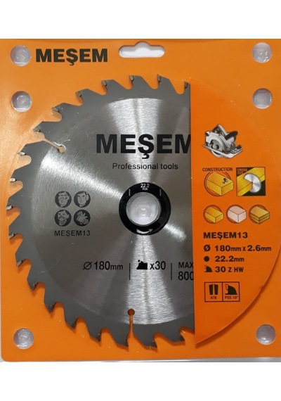 Meşem 180Mmx2.6Mm 30T Sunta Kesme Testeresi