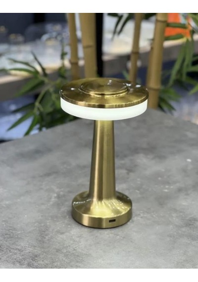 Acar Dekoratif Gold Metal Masa Lambası - 20 Cm Acr-491 Gold