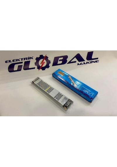 Lampist 12v 16,5a Ultra Slim Led Trafosu 200w Yüksek Güçlü Ince Kasa Şerit Led Ve Güvenlik Kamerası Adaptörü