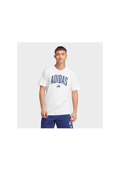 Adidas Collegiate Lineage Grafik Basklı Tişört White- White-