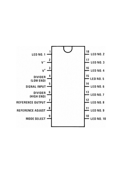 Motorobit-Lm3915 Dıp-18 Led Sürücü Entegresi