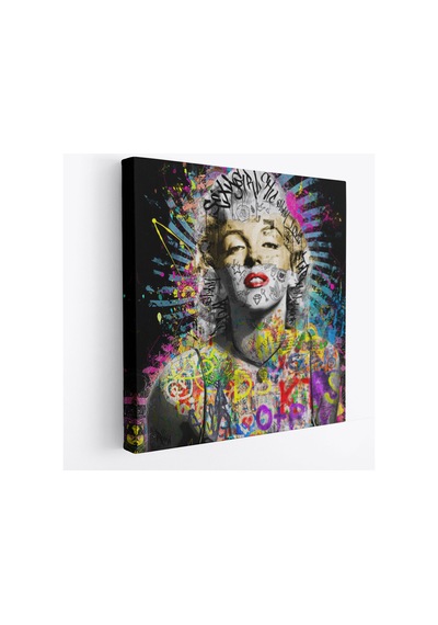 Marilyn Monroe Sokak Sanatı Kanvas Tablo Street Art Graffiti