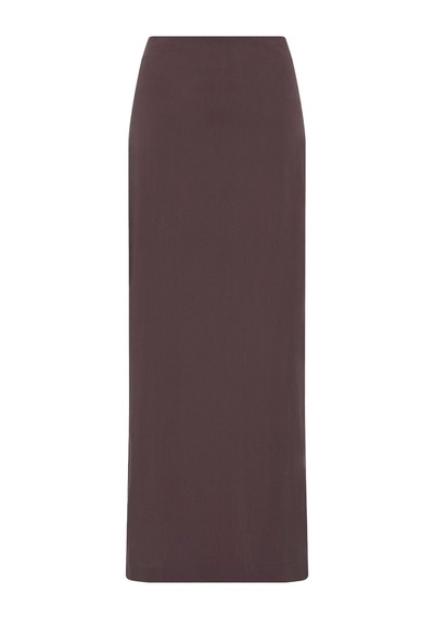 St. Agni Minimal Kolon Etek Kahverengi