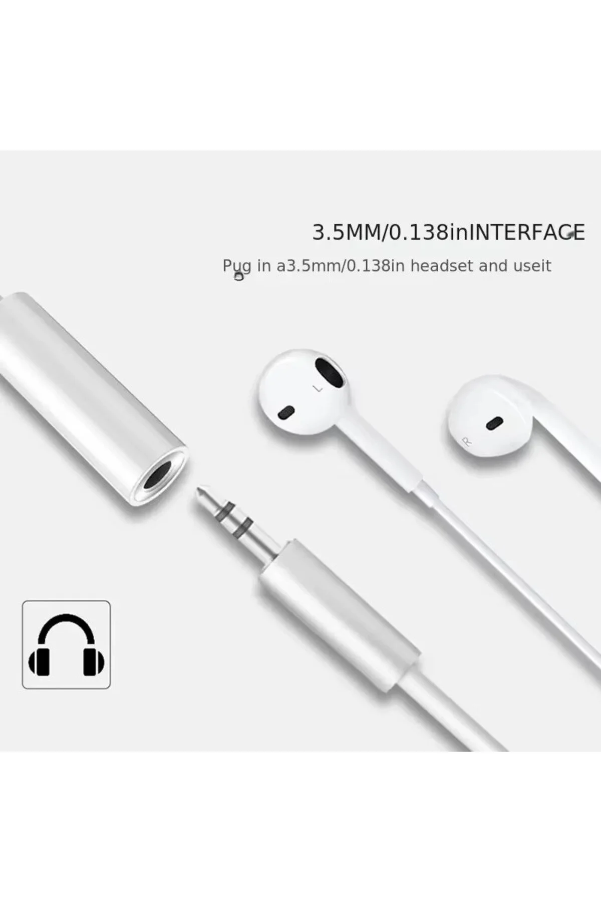 Type-c Aux Dönüştürücü Aparat 3.5mm Aux Kablo Otg Samsung İnfinix Huawei Oppo Redmi Uyumlu Kablo 1