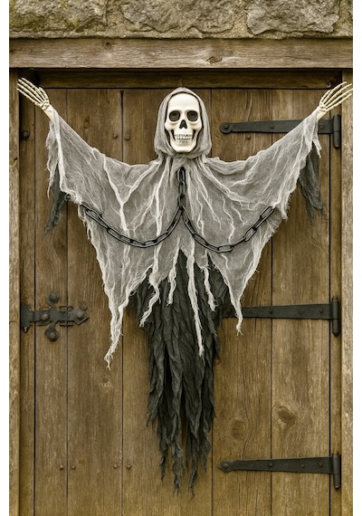 Beysüs Cadılar Bayramı Halloween Işıklı Sesli İskelet Tavan Süsü