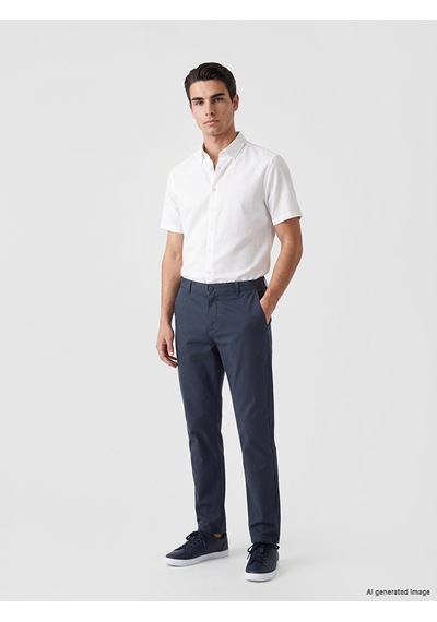 Lcwaıkıkı Classic İndigo Regular Fit Gabardin Erkek Chino Pantolon