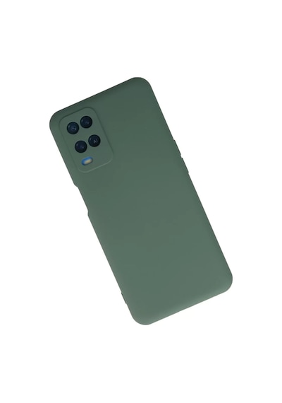 Newface Oppo A54 4g Kılıf Nano İçi Kadife Silikon - Koyu Yeşil