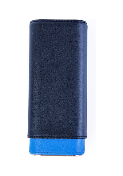 Cohiba Mavi-siyah Üçlü Deri Puro Kılıfı