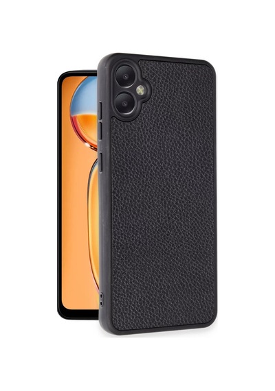Newface Samsung Galaxy A05 Kılıf Aras Deri Kapak - Siyah