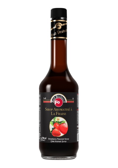 Çilek Aromalı Şurup - Şekerli 700 Ml