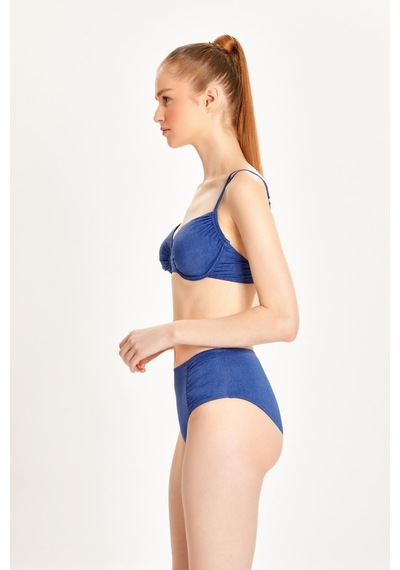 Too Salty Swimwear Kadın Mavi Kot Görünümlü Büzgülü Balenli Toparlayıcı Yüksek Bel Bikini Takımı 24s102st Mavi Kot Too Salty Swimwear Kadın Mavi Kot Görünümlü Büzgülü Balenli Toparlayıcı Yüksek Bel Bikini Takımı 24s102st Mavi Kot
