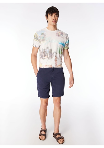 Guess Normal Mavi Erkek M4gd25wdx72f73j Bowıe Draw Cord Short