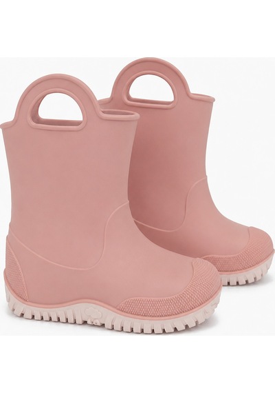 Denokids Kız Çocuk Pembe Renk Su Geçirmez Yağmur Botu (24-33 N)