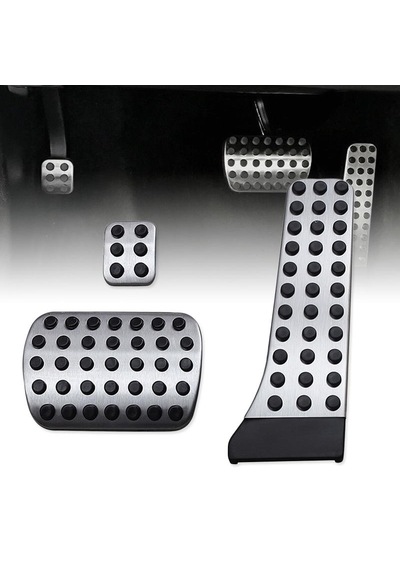 Hemengo Mercedes W204-w207-w211-w212-w215-w220-e250 Uyumlu Geçme Otomatik Pedal Seti 3 Parça Siyah Krom Hmngobzs