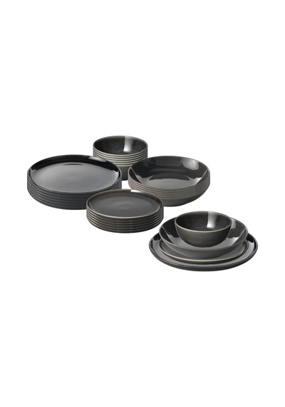 Ikea Gladelig Yemek Takımı 24 Parça Koyu Gri