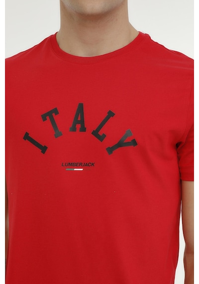 Lumberjack Ml Robert 11Ct1044 3Fx Kırmızı Erkek Kısa Kol T-Shirt Kırmızı