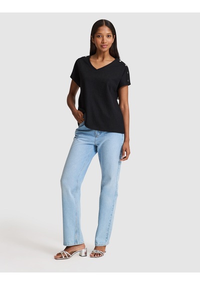 Pierre Cardin Kadın Siyah Tişört 50323604-vr046