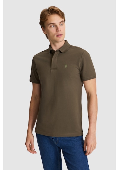 U.S. Polo Assn. U.s. Polo Assn. Erkek Koyu Haki Tişört Basic 50327003-vr111