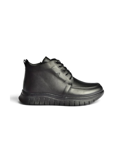 Fox Shoes Z555126003 Siyah Hakiki Deri Rahat Taban Kadın Bot