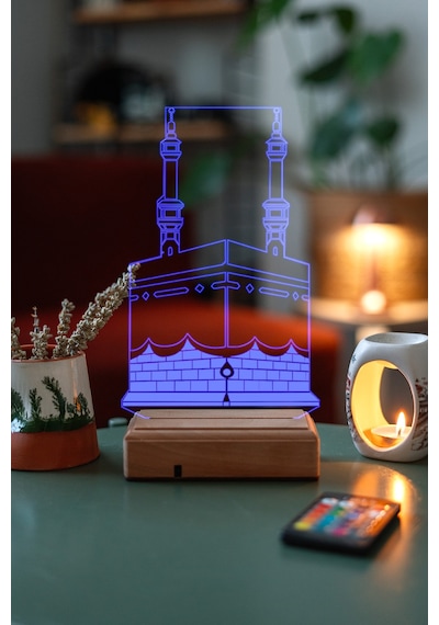 Özel Tasarım Mekke Masaüstü 3D Led Lamba