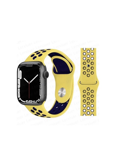 Watch 9-8-7-6-5-4-3-se-ultra-ultra 2 / 42-44-45-49 Mm Uyumlu Delikli Nike Silikon Spor Kordon