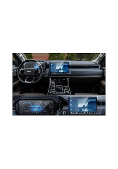 Mobilite Foton Tunland V9 Uyumlu 2023 2024 2025 2026 Model Multimedya Ve Gösterge Panel 9h Nano Ekran Koruyucu 2li Set