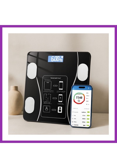 Bezos Vücut Analizli Bluetooth Dijital Baskül 180kg/50g Bty