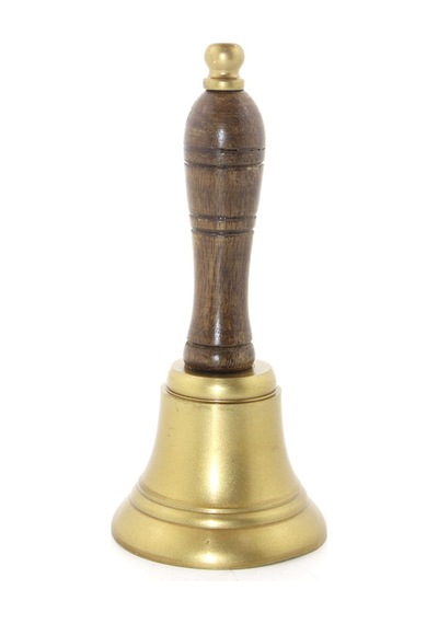 4 Adet Pirinç El Çanı 21 Cm Boy, El Tipi Zil, Servis Bell Ve Hand Bell, Masa Çanı Model Nı7077a
