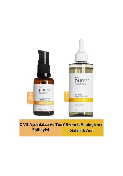 Gözenek Sıkılaştırıcı Salisilik Asit Ve C Vit Aydınlatıcı Ve Ton Eşitleyici