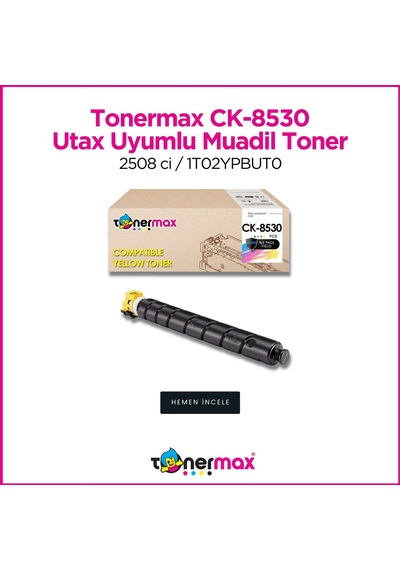 Utax Ck-8530 Uyumlu Toner- Sarı / 2508 Ci / 1t02ypaut0