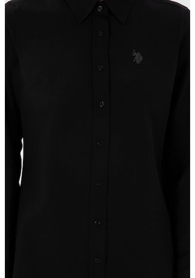 U.s. Polo Assn. Kadın Siyah Gömlek Basic 50307726-vr046 Siyah