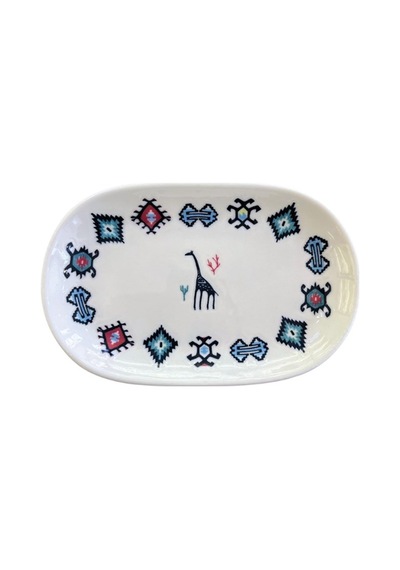 Porser Porselen Hitit Oval Kayık Tabak Takımı 20x13cm 6 Parça Tvl6okyprs1229 Çok Renkli