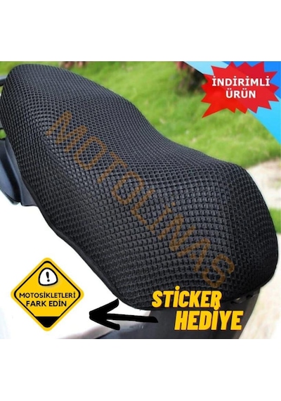 Motosiklet Sele Kılıfı File 3D Scooter 2Xl