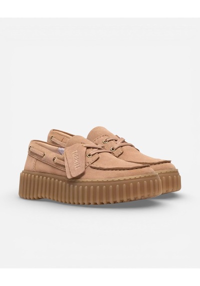 Clarks Torhill Boat Beige Suede Kadın Bej Günlük Ayakkabı 26186301 Bej