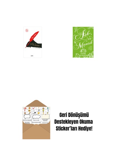 Lady Susan + Aşk Ve Mantık Ciltli + Okuma Sticker'ları