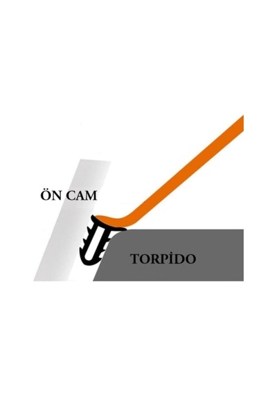 Contacall Otomobil Göğüs Konsol Fitili, Oto Ön Cam Fitili Torpido Fitili 5 Metre Siyah Genel