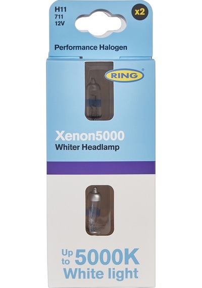Ring H11 Beyaz Işık 5000K 12V +25M Görüş Mesafesi İkili Paket
