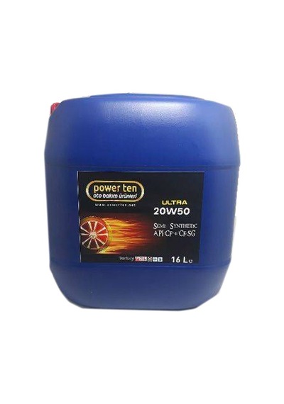 Power Ten Ultra 20W-50 Yarı Sentetik Motor Yağı 16 L