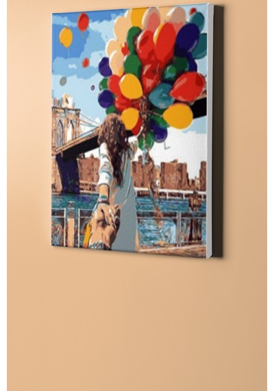 Webstyle Sayılarla Boyama Seti Kasnaklı Aşkın Süprizi 40 X 50 Cm