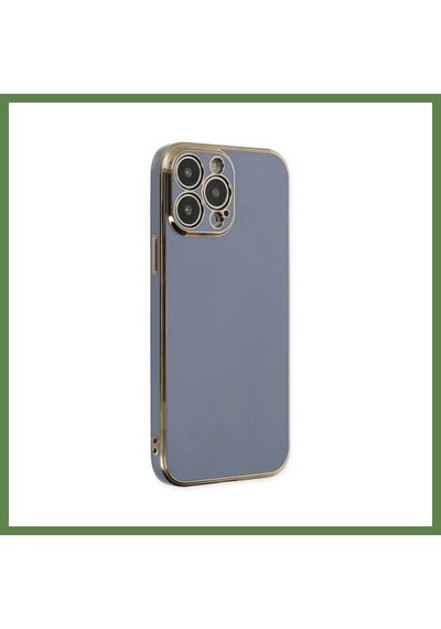 Bezos İphone 14 Pro Max Uyumlu Kılıf Volet Silikon - Mavi Hb006