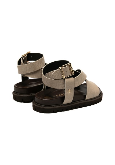 Terlik Kadın Zaha Embossed G106324 Genuins Leathertaupe Leathertaupe
