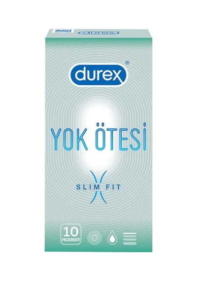 Durex Yok Ötesi Prezervatif 10'lu Slim Fit İnce Ve Esnek 3'li Ekonomik Paket - 3 Adet Tarı