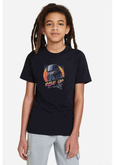 Tshirthane Transformers Villains Rise Up Baskılı Unisex Çocuk Siyah T-Shirt