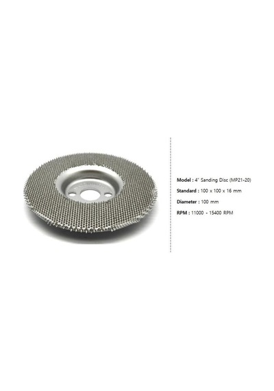 Manpa Mp21-17-22 Sanding Disc 100 Mm Ahşap Törpü Zımpara