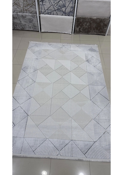 Safyün Halı Kadife Kf464 Gri 200 X 290 Renkli