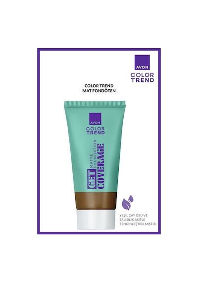 Avon Color Trend Mat Fondöten 525n Dark Cocoa